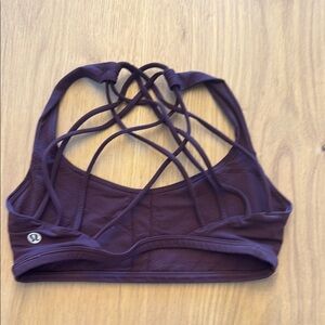 Lululemon Athletica Purple Strappy Sports Bra